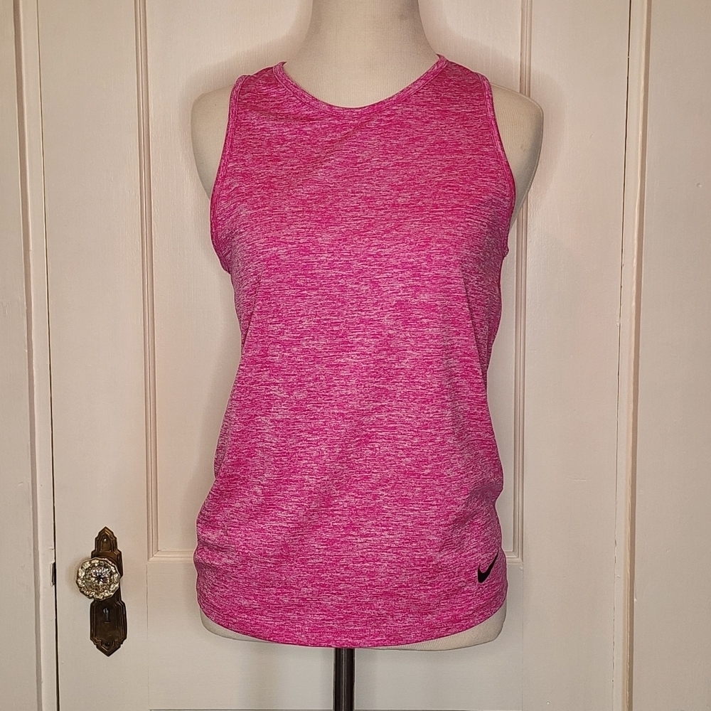 Nike Dri-Fit Lightweight Women's Pink Running Tank Top - Picture 1 of 3